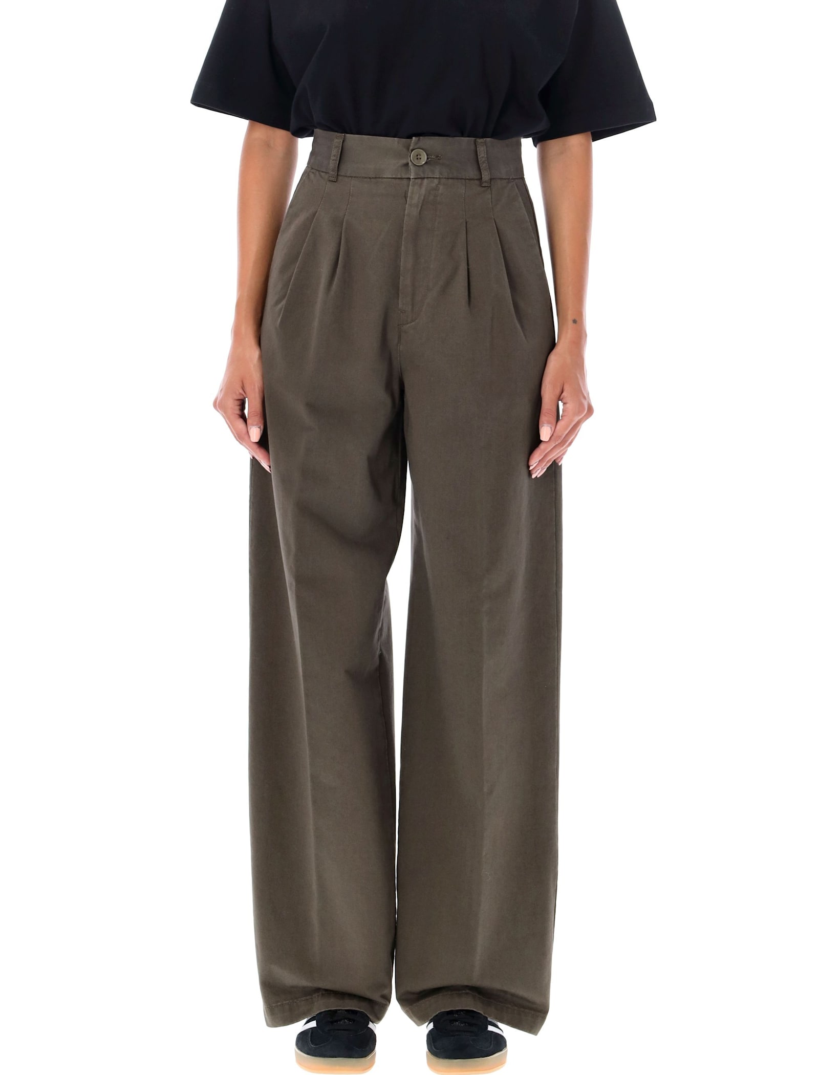 Shop Carhartt W Leola Pant In Mirage Green