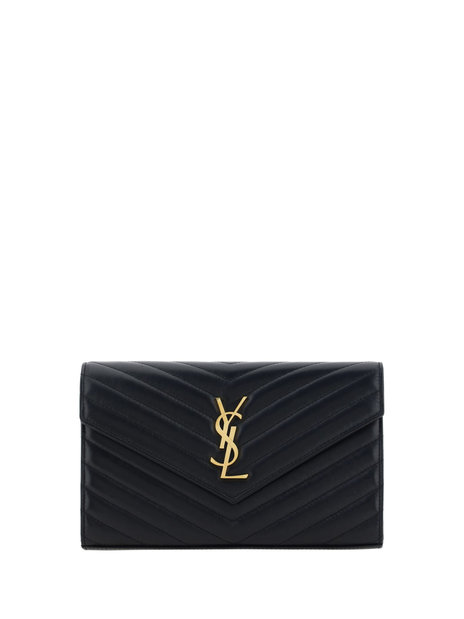 Saint Laurent Monogram Wallet In Black