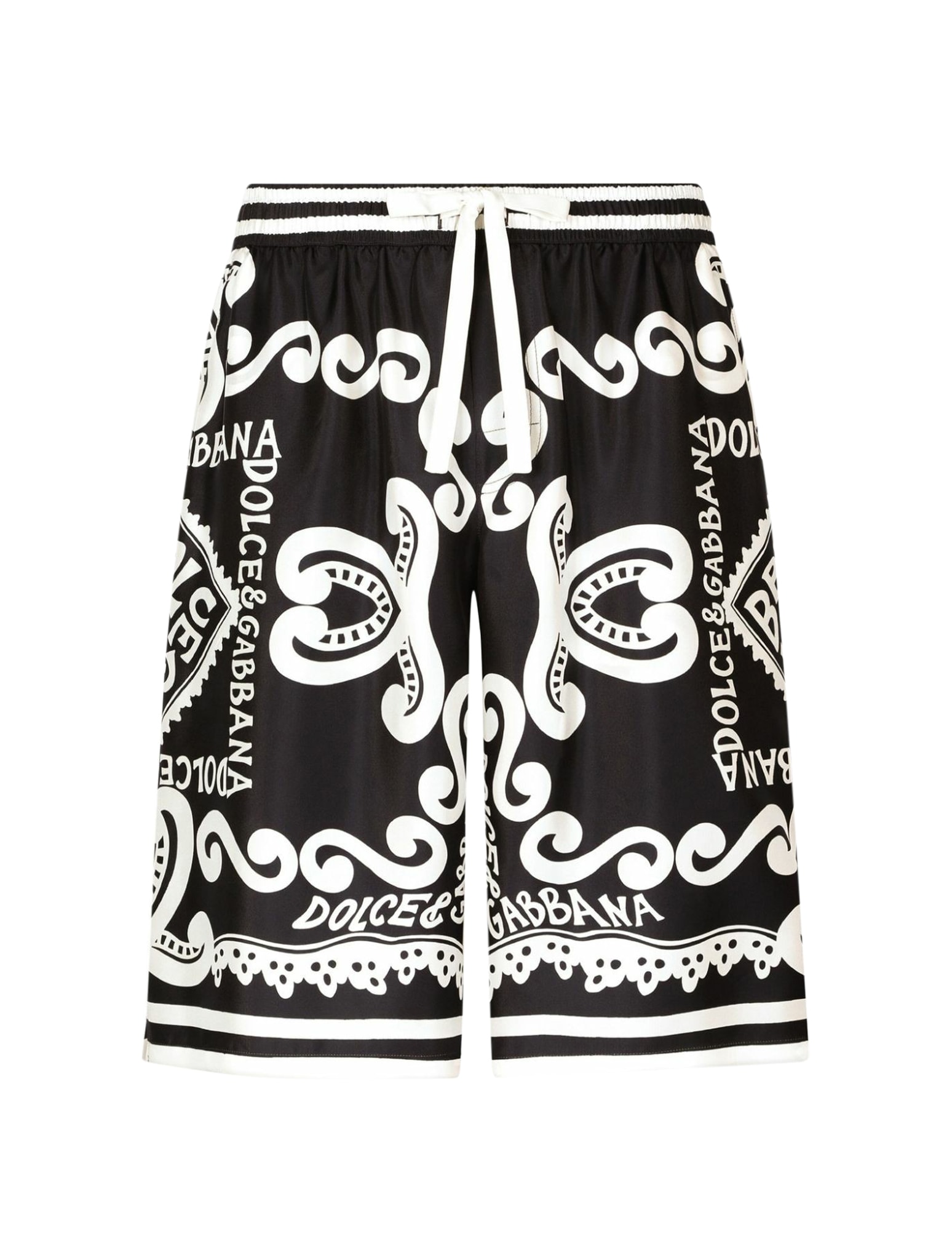Dolce & Gabbana Trousers Shorts In Xr Dg Marina Blue