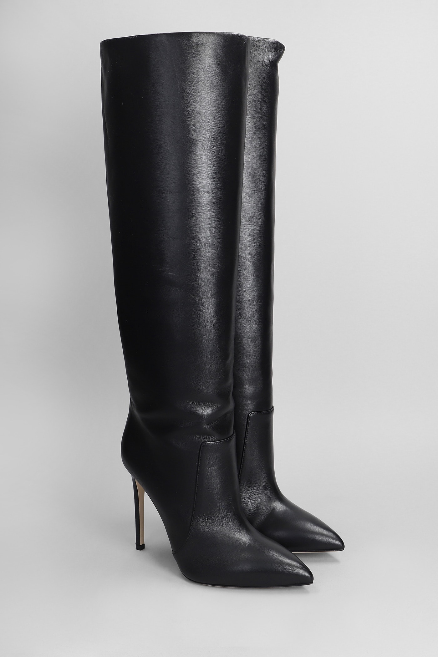 Shop Paris Texas High Heels Boots In Black Leather