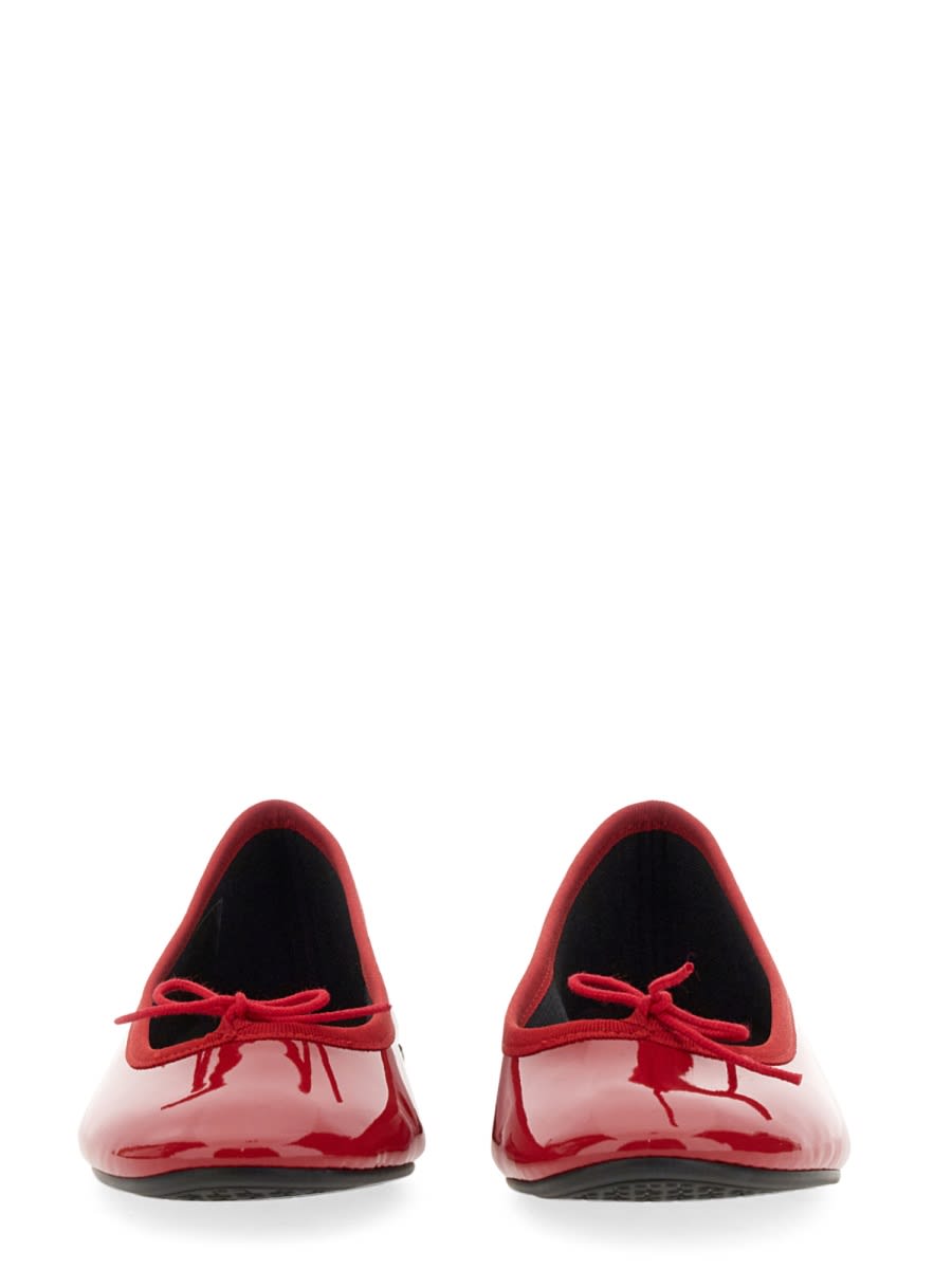 Repetto Red Brigitte Pointy Toe Ballerina Flats In Red