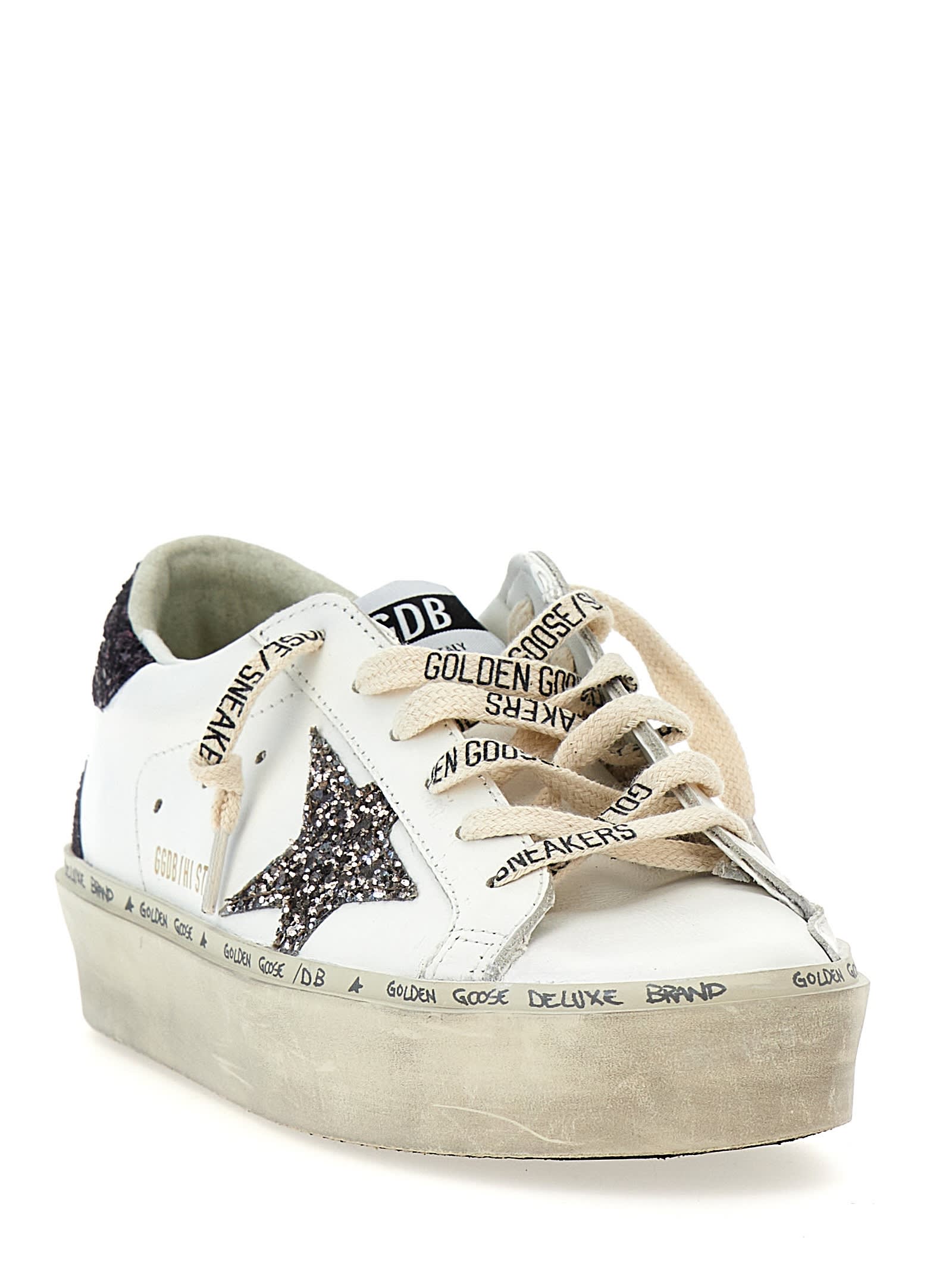 Golden Goose Hi Star Sneakers In White
