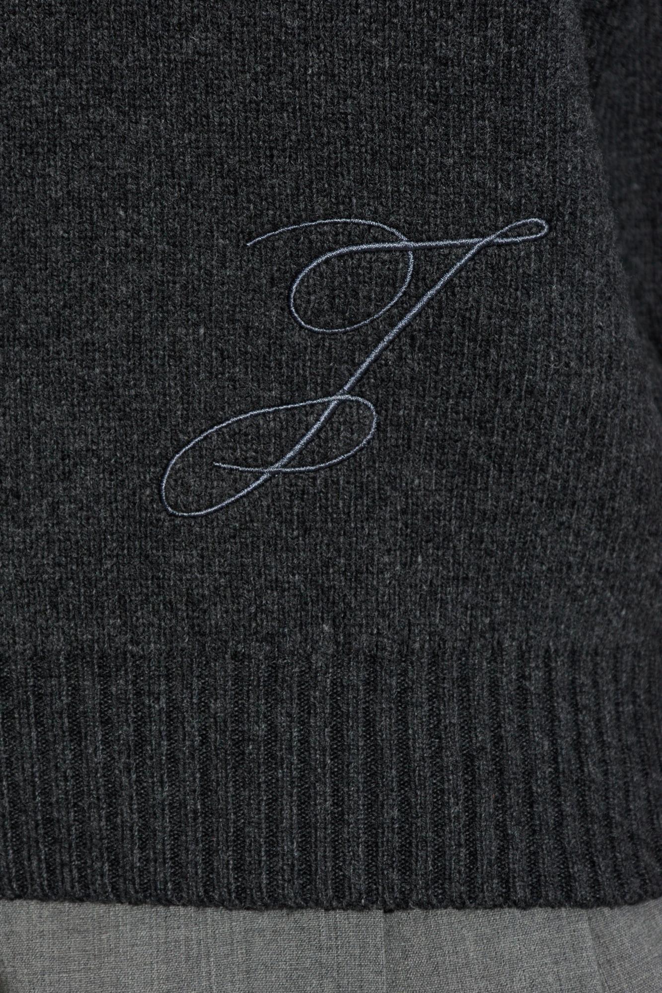 Jacquemus Wool Turtleneck Pallone In Gray
