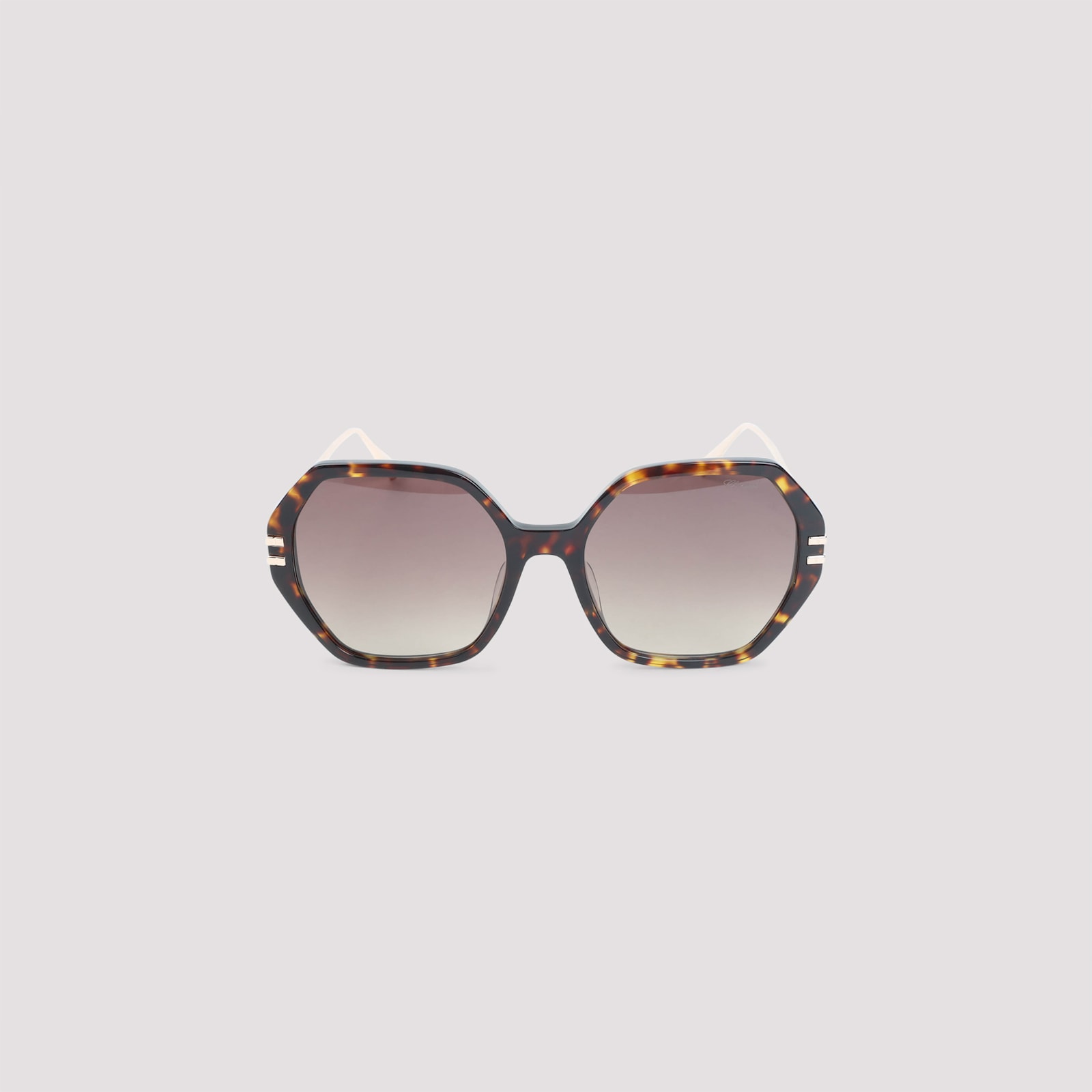 Chopard Brown Acetate Sunglasses In Brown