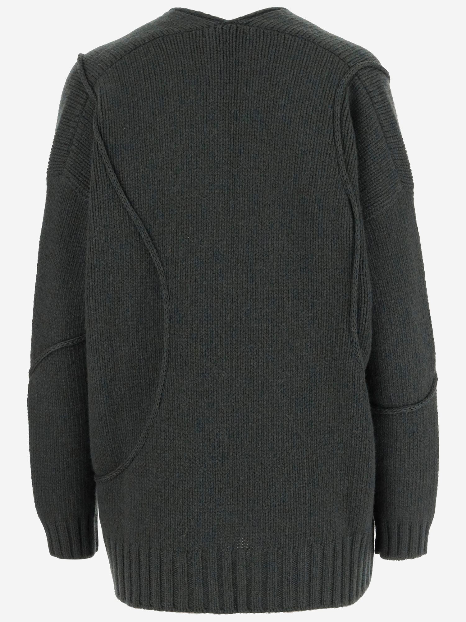 Bruno Manetti Wool Blend Jacket In Green