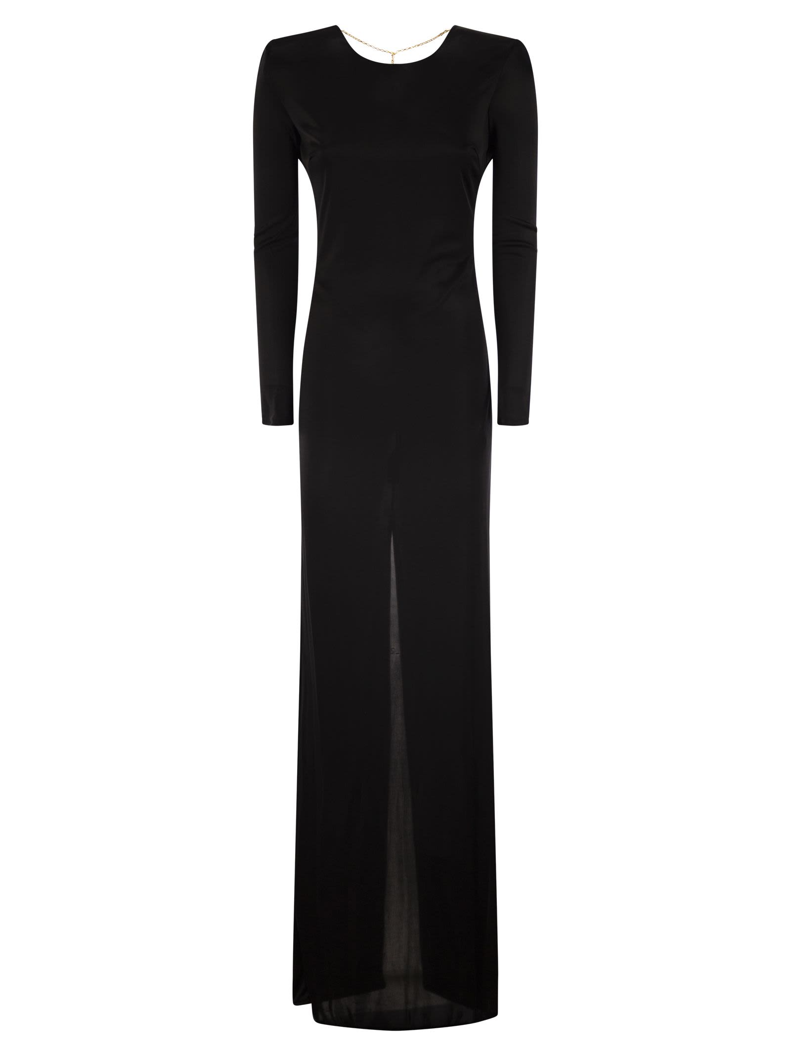 Red Carpet Dress In Shiny Viscose Jersey