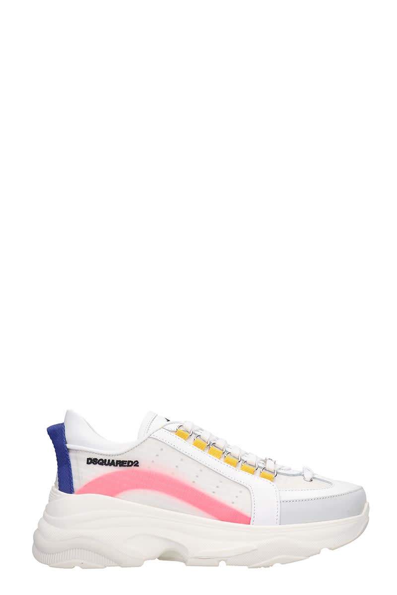 DSQUARED2 BUMPY 251 SNEAKERS IN WHITE TECH/SYNTHETIC,11252283