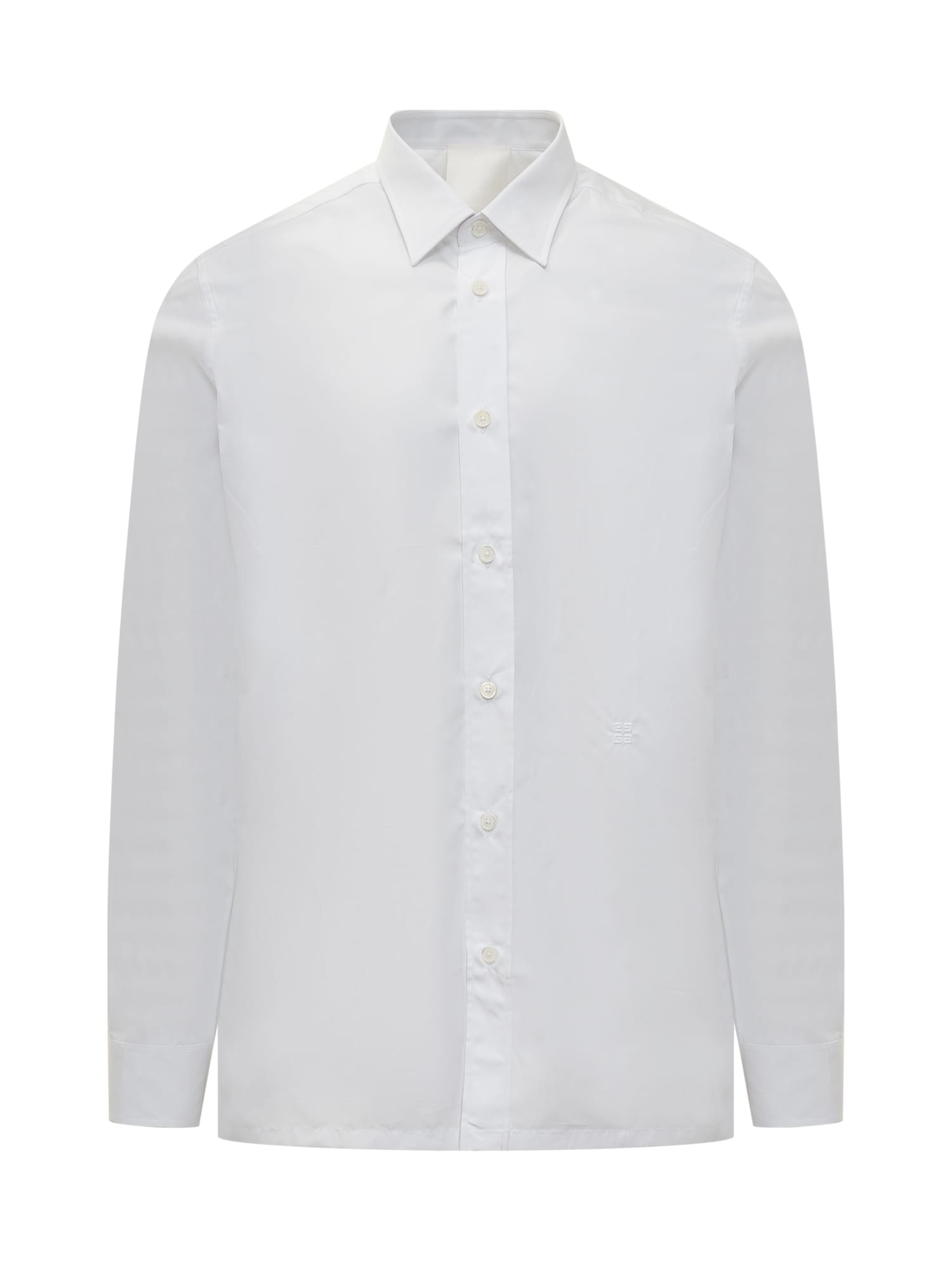 Shop Givenchy Shirt With 4g Logo In White
