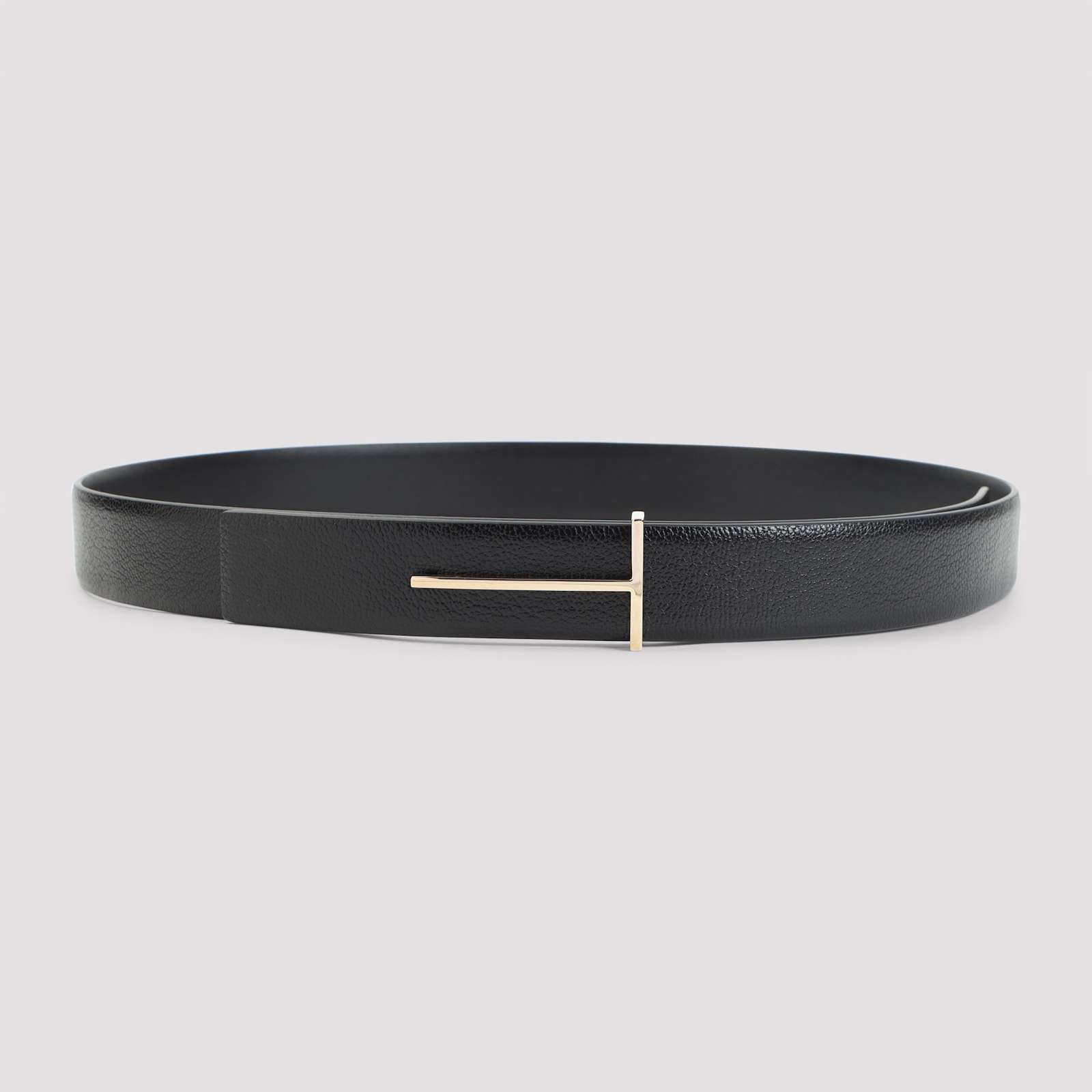 Tom Ford Smooth Finish Leather Belt Accessory In Black