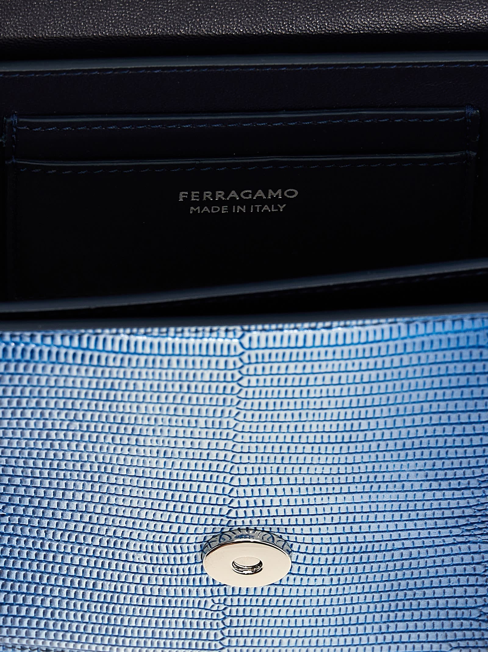 Shop Ferragamo Fiamma Small Shoulder Bag In Multicolor