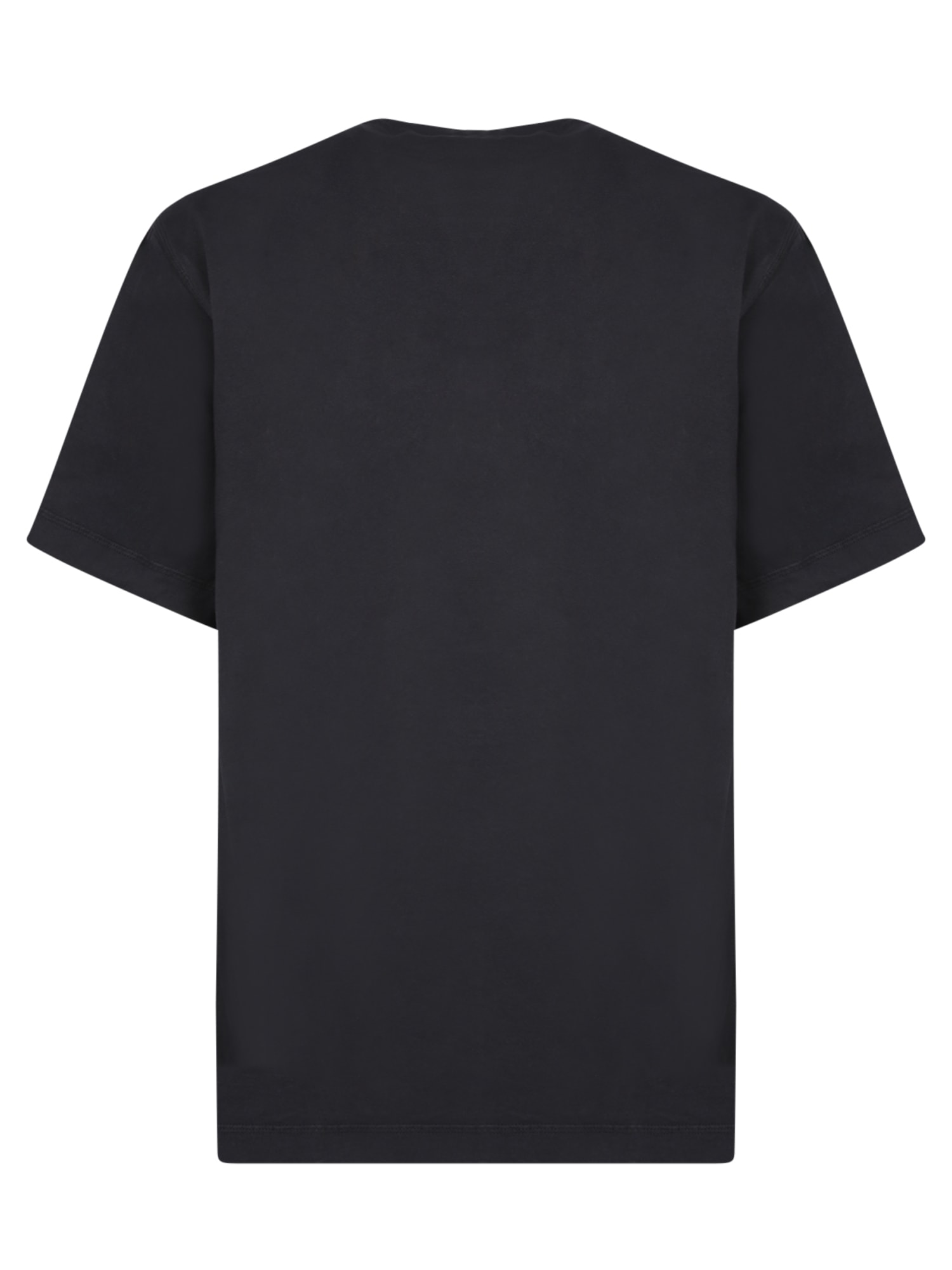 Shop Burberry Cotton Logo Black T-shirt