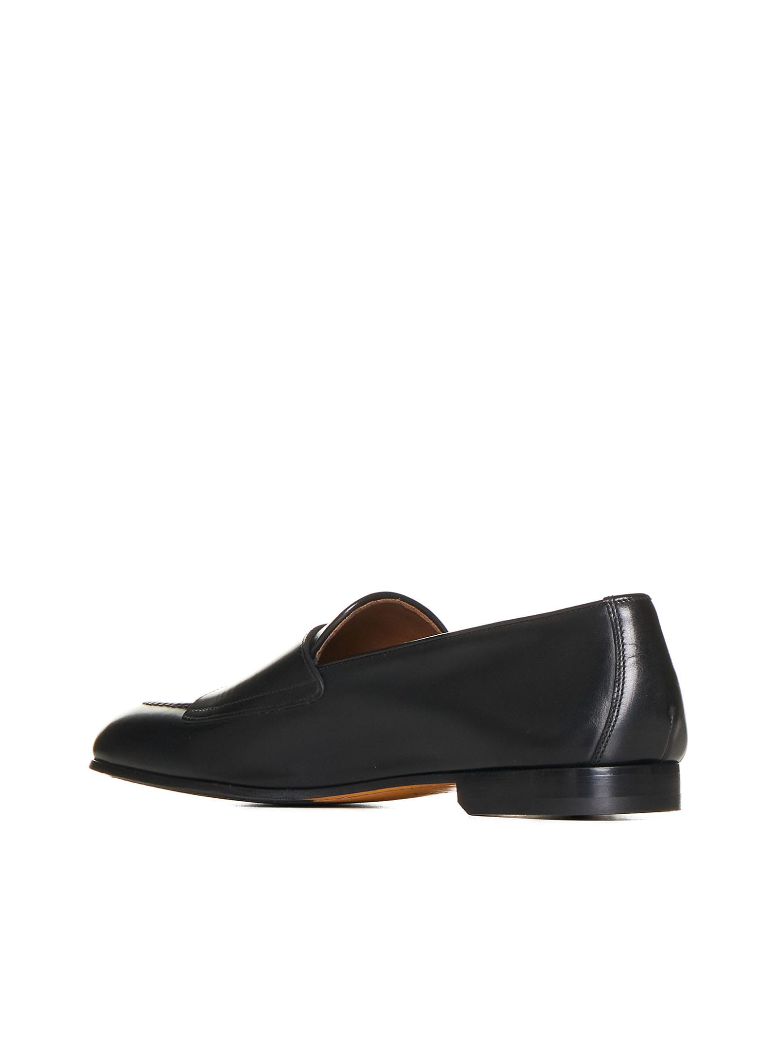 Shop Doucal's Loafers In Nero + F.do Nero