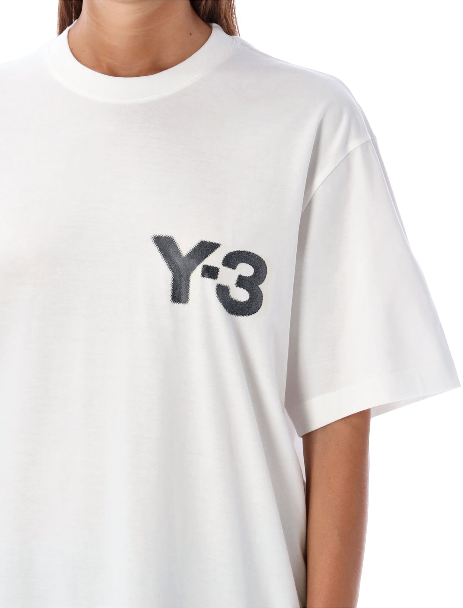 Shop Y-3 Reflective Logo T-shirt In White