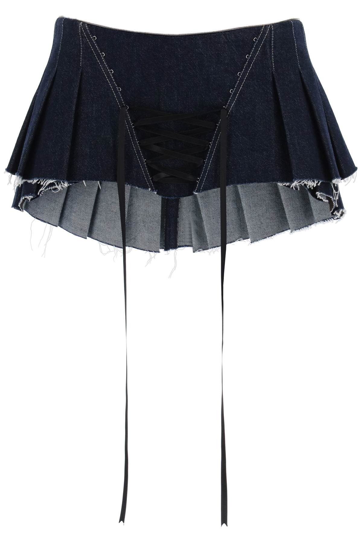 Micro Pleated Skirt With Corset