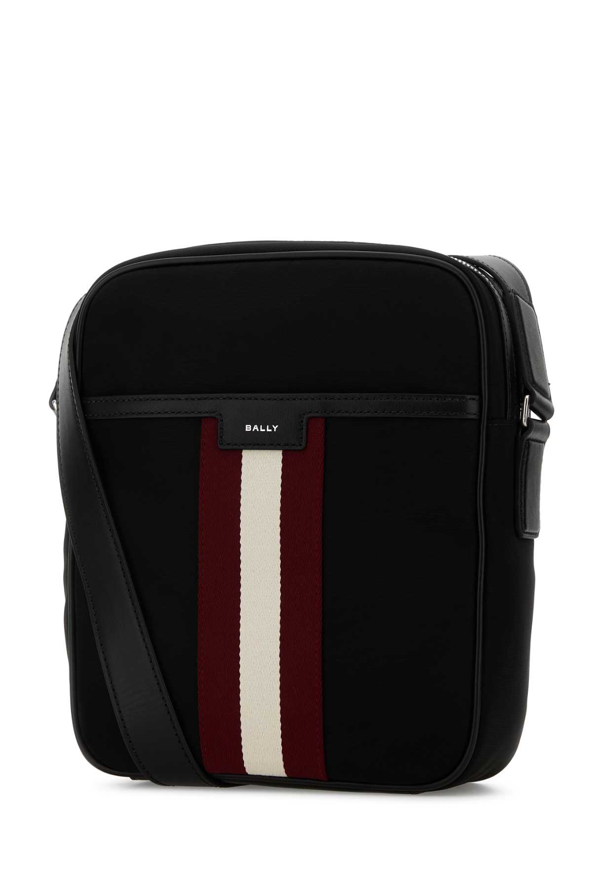 Bally Black Canvas Crossbody Bag In Black