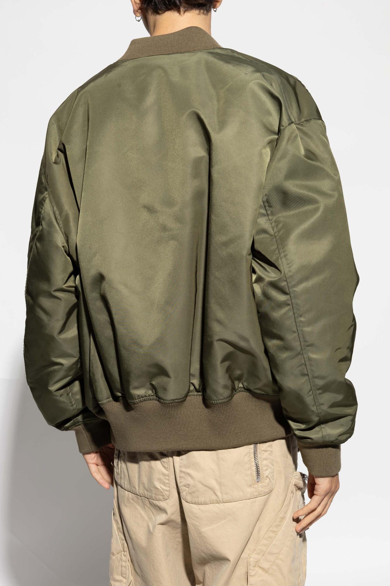 44 Label Group Jacket With Logo In Moss 288
