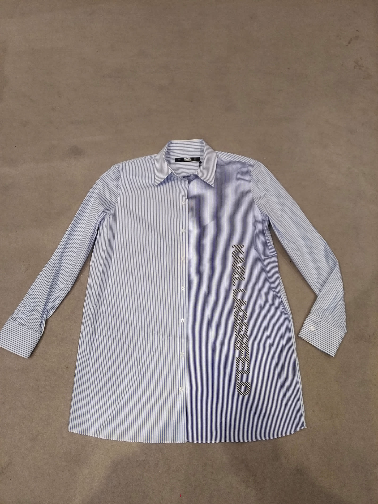 Karl Lagerfeld Stripe Popeline Shirt Dress