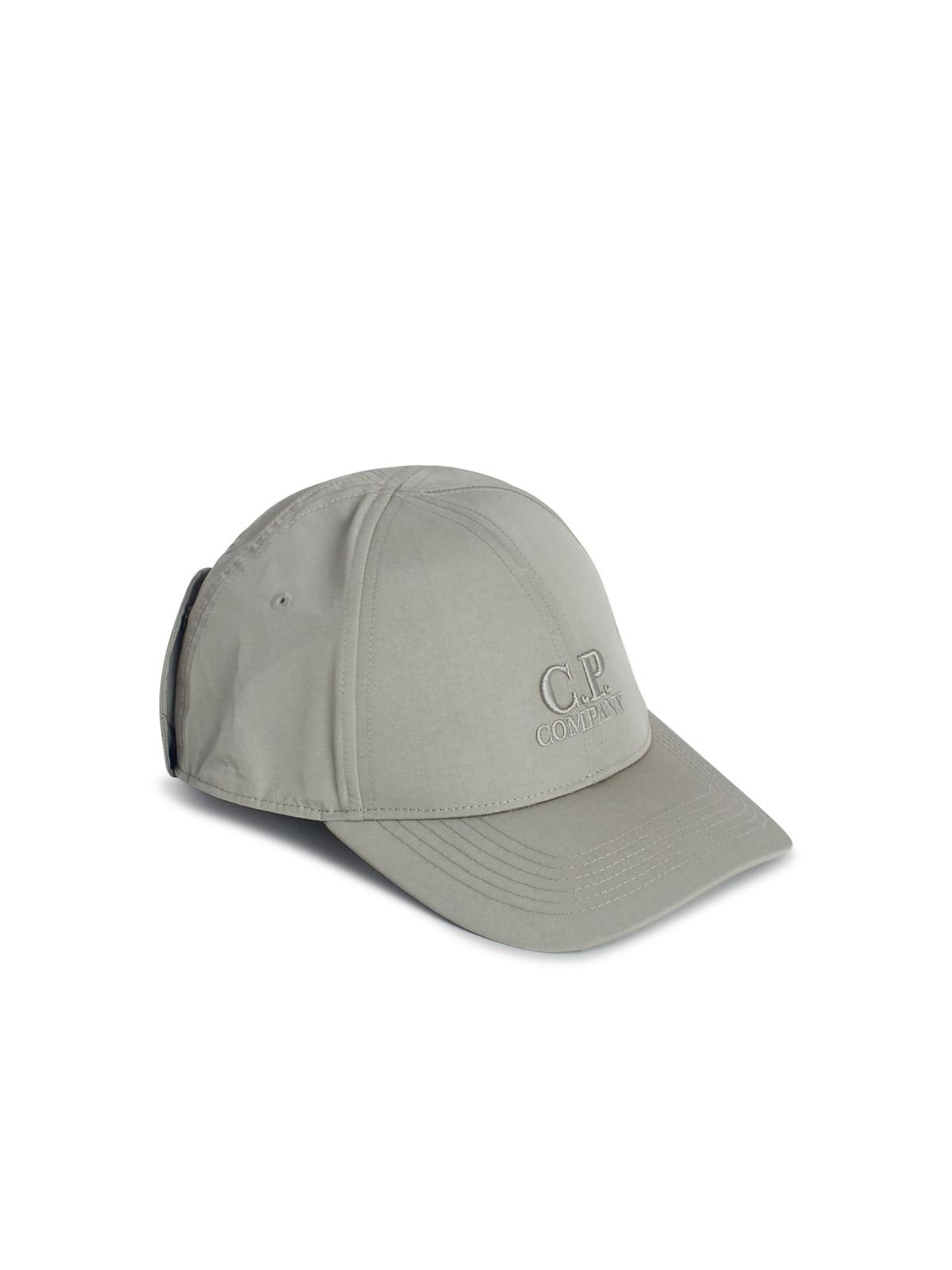 C.p. Company Cotton Cap Goggle Detail In Grey