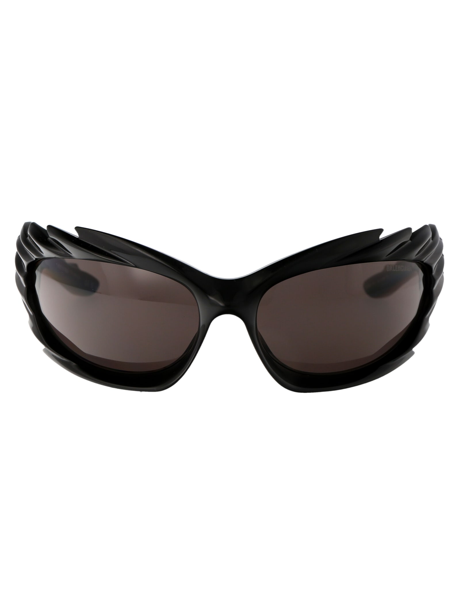 Shop Balenciaga Bb0255s Sunglasses In 001 Black Black Grey