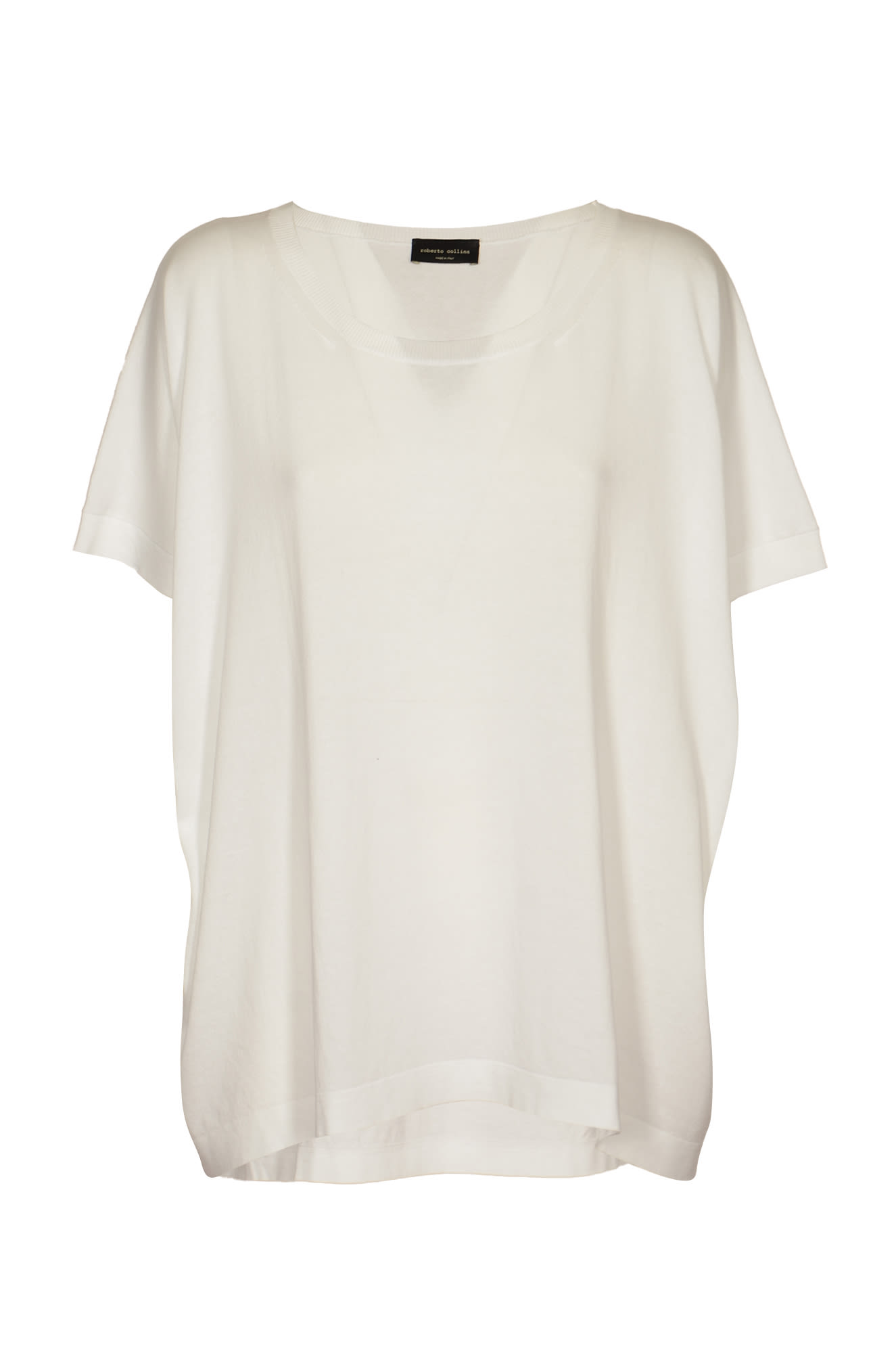 Round Neck Loose-fit Plain T-shirt