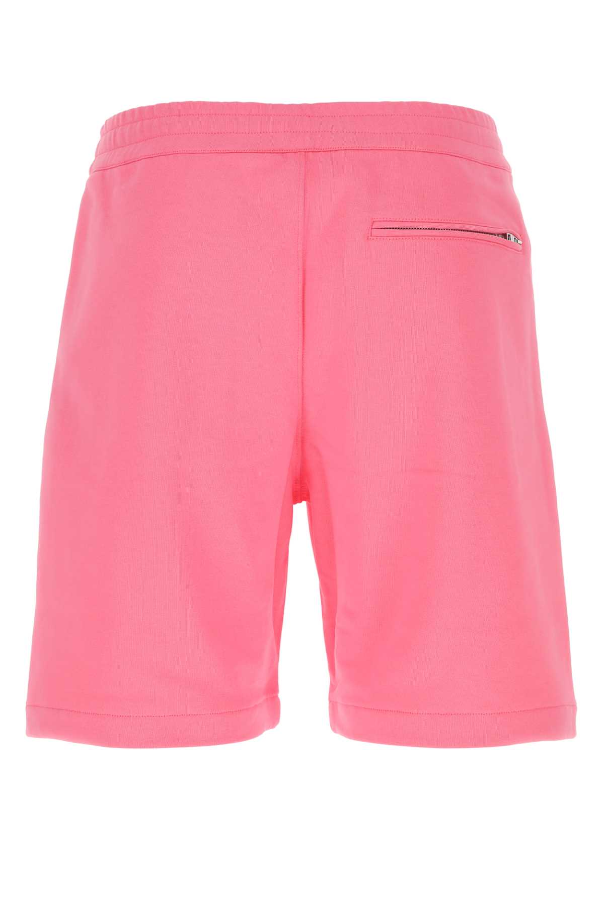 Alexander Mcqueen Pink Cotton Bermuda Shorts In 0917