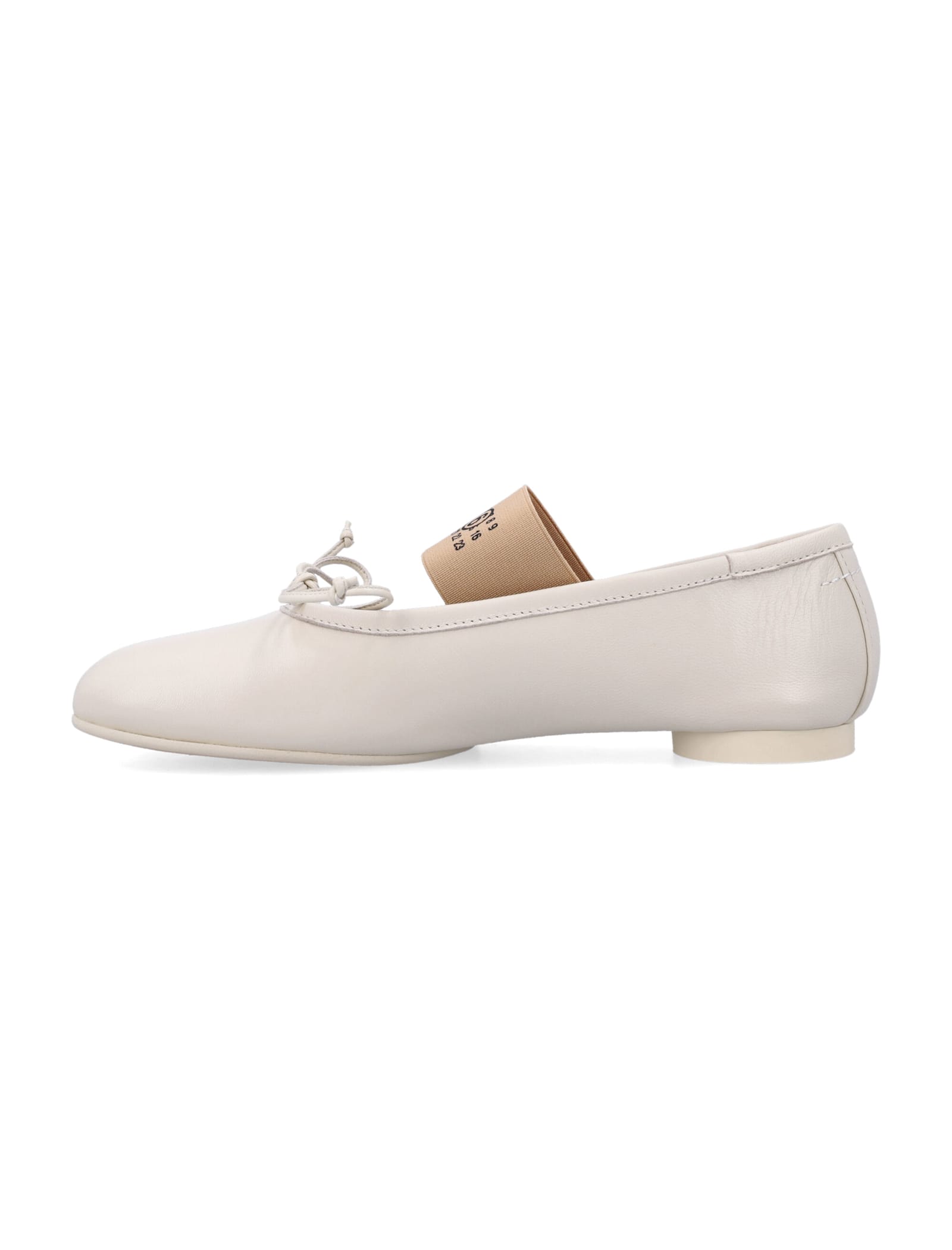 Shop Mm6 Maison Margiela Anatomic Ballerinas In Banana