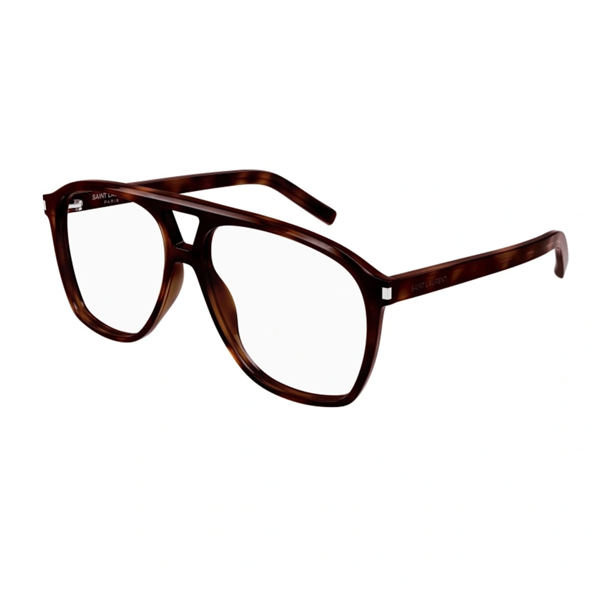 Saint Laurent Sl 596 Dune Opt 003 Havana Havana Trasparent Glasses In Brown