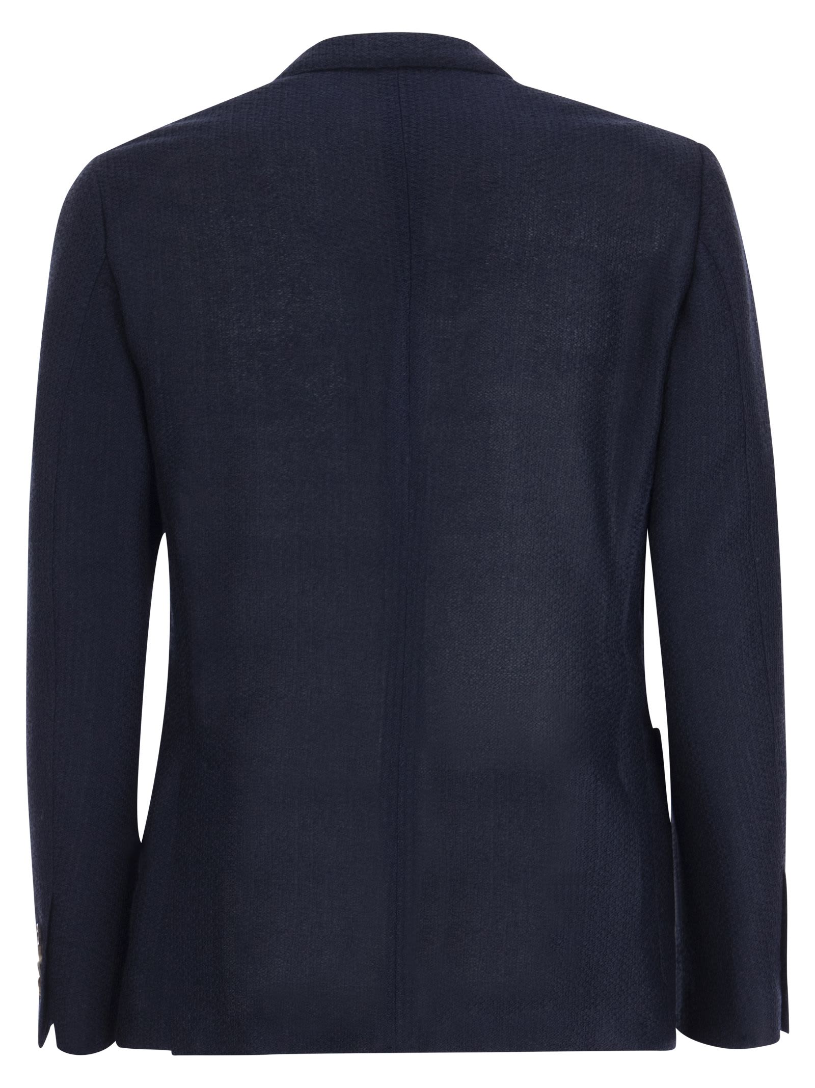 Shop Lardini Balzer In Deconstructed Cotton Linen In Blue