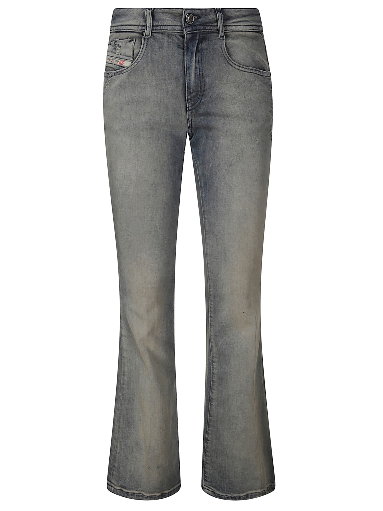 Diesel Embroidered Detailing Bootcut Jeans