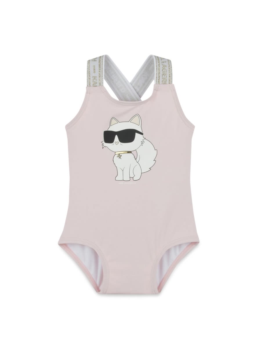 Shop Karl Lagerfeld Full Costume In Pink