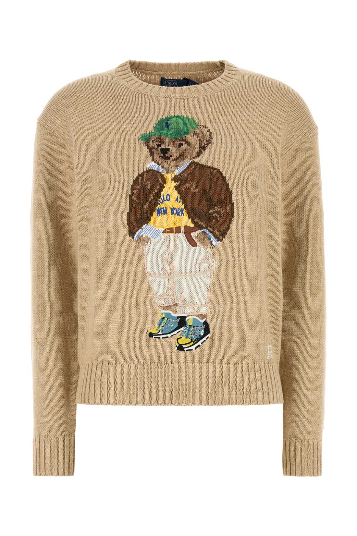 Beige Cotton Sweater
