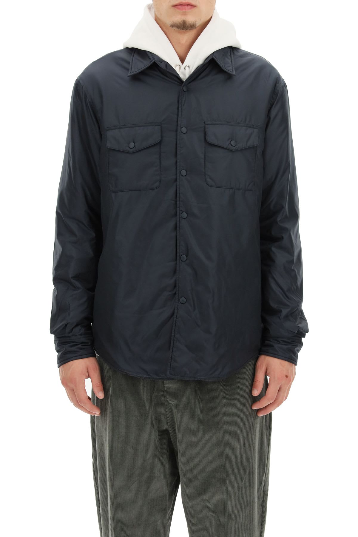 Shop Aspesi 13 Piu Shirt Jacket In Navy