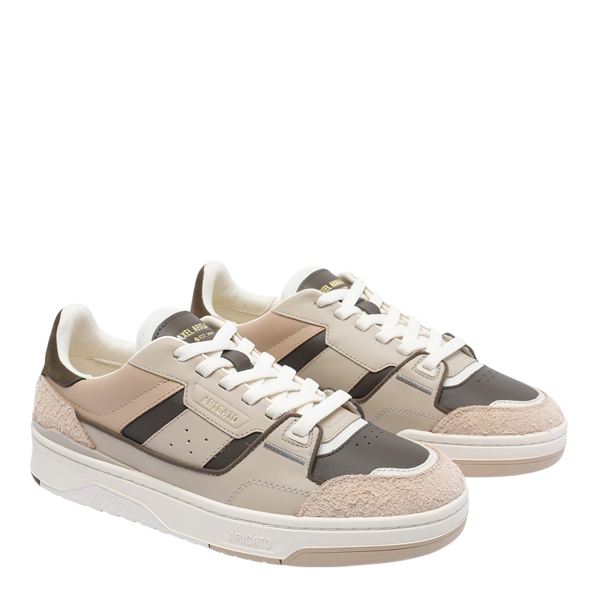 Axel Arigato Modern Low-top Sneakers With Textured Panels In Gray