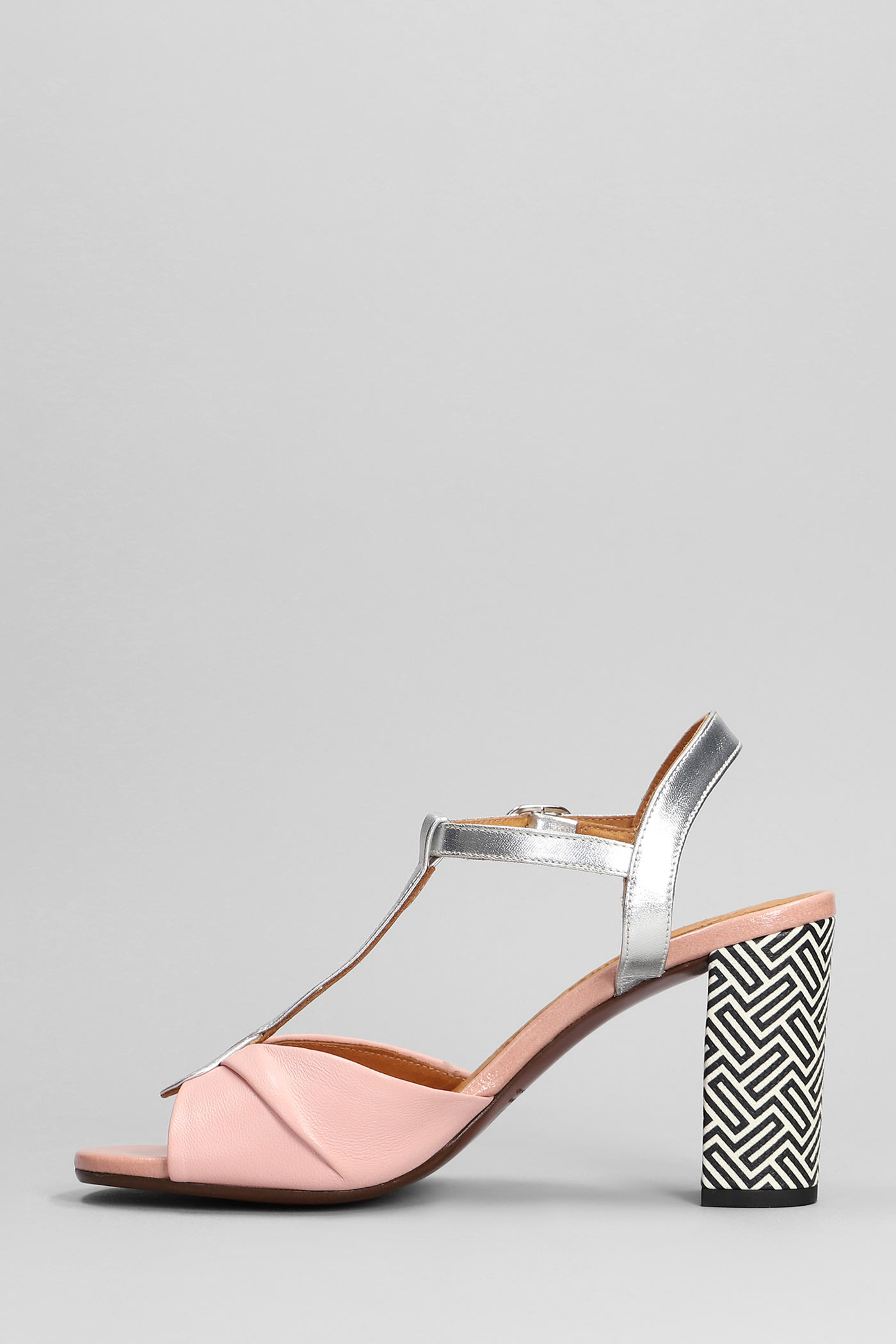 Shop Chie Mihara Biagio Sandals In Rose-pink Leather