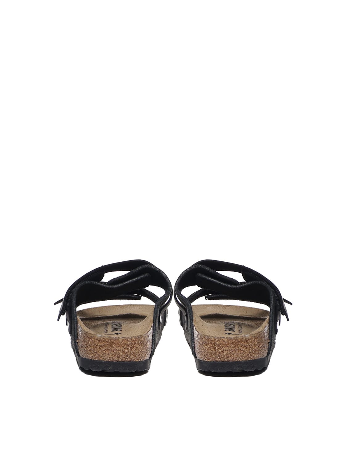 Shop Birkenstock Uji Sandals In Black Oiled Leather