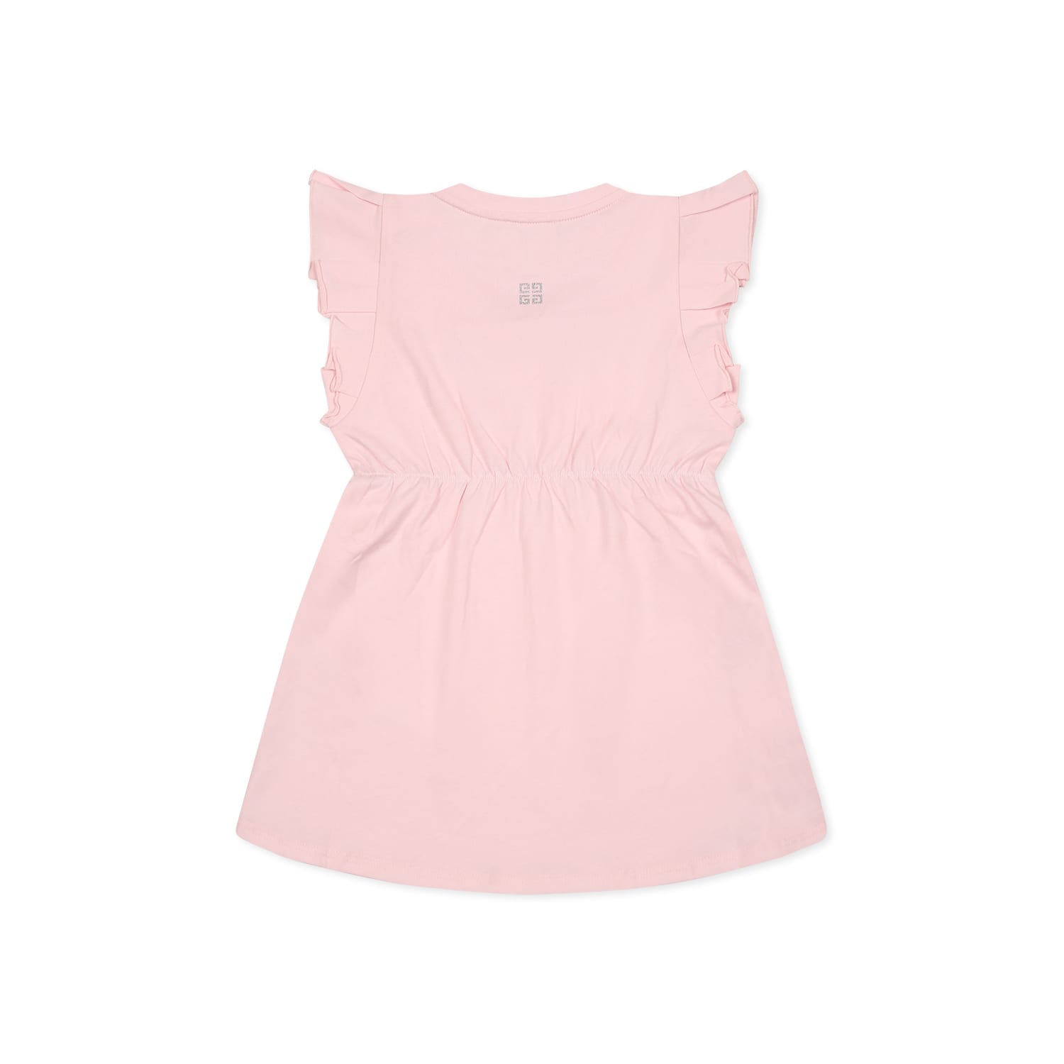 Givenchy Pink Dress For Baby Girl With Logo In Pink