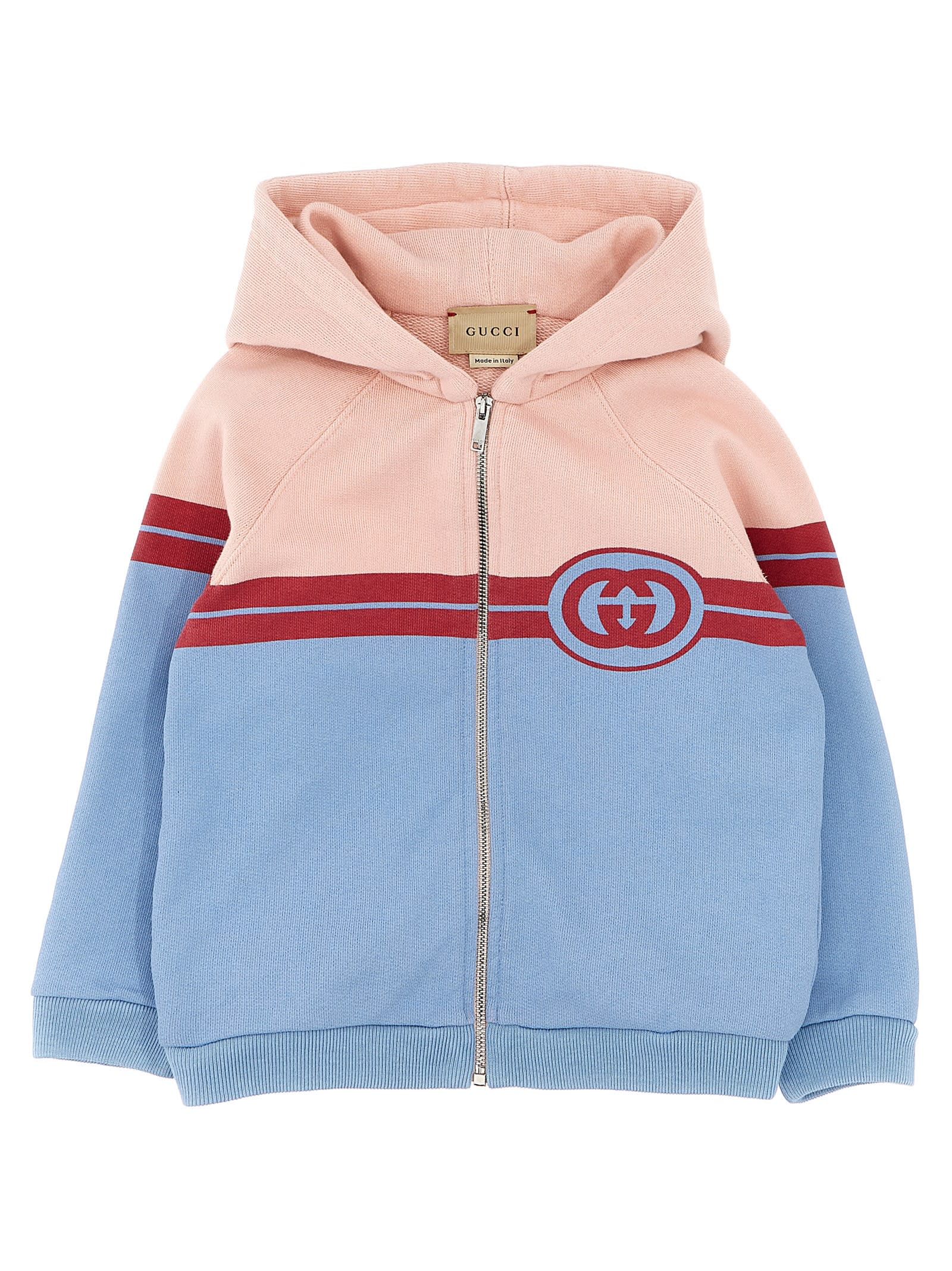 Gucci Kids' Gg Hoodie In Pink