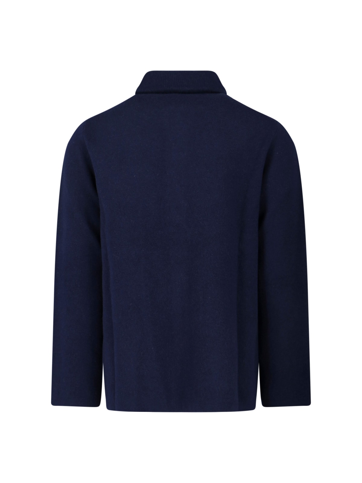 Lardini Relaxed Fit Jacket With Collar And Pockets In Blue