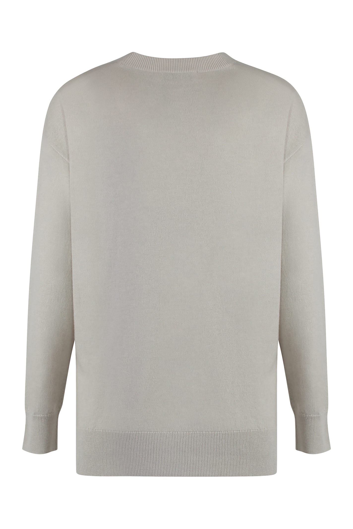 's Max Mara S Max Mara Verona Crew-neck Wool Sweater In Grey