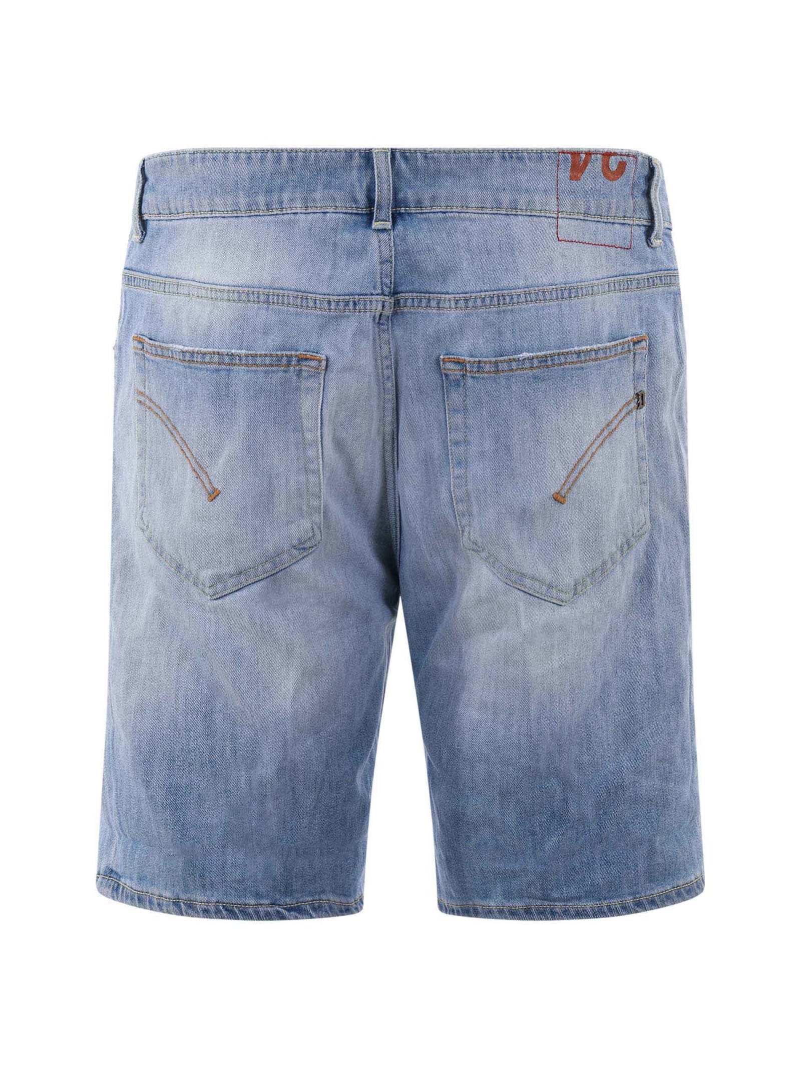 Shop Dondup Derick Shorts In Denim