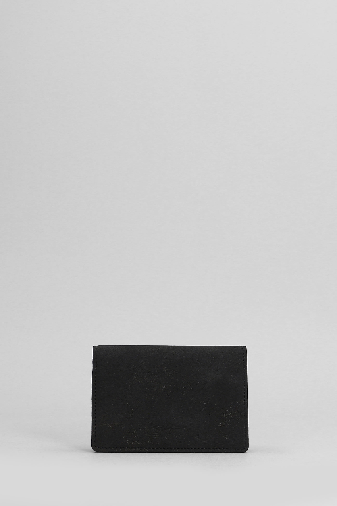 Shop Yohji Yamamoto Wallet In Black Leather