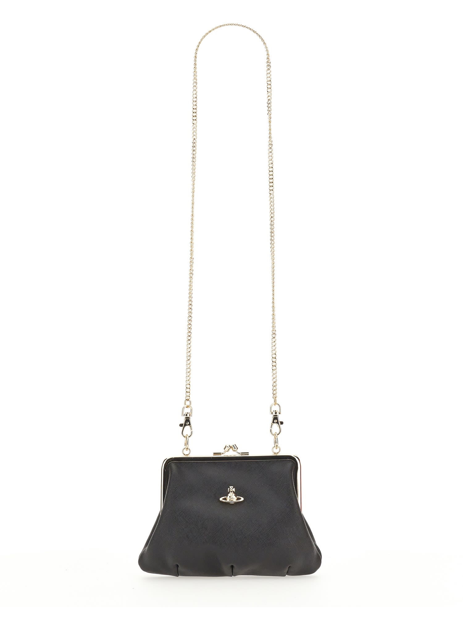 Shop Vivienne Westwood Granny Frame Bag In Black