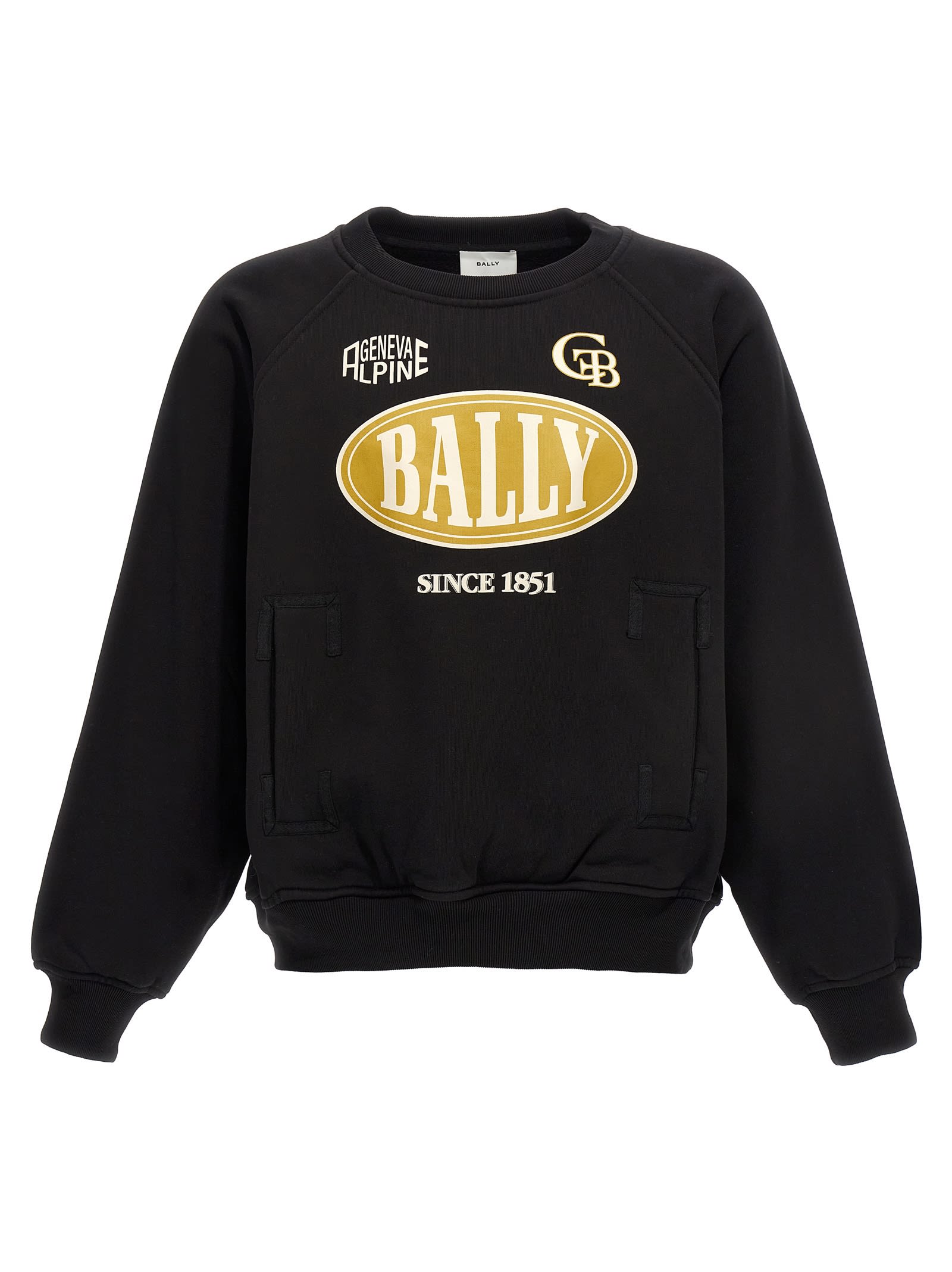 Bally Printed Sweatshirt In Black