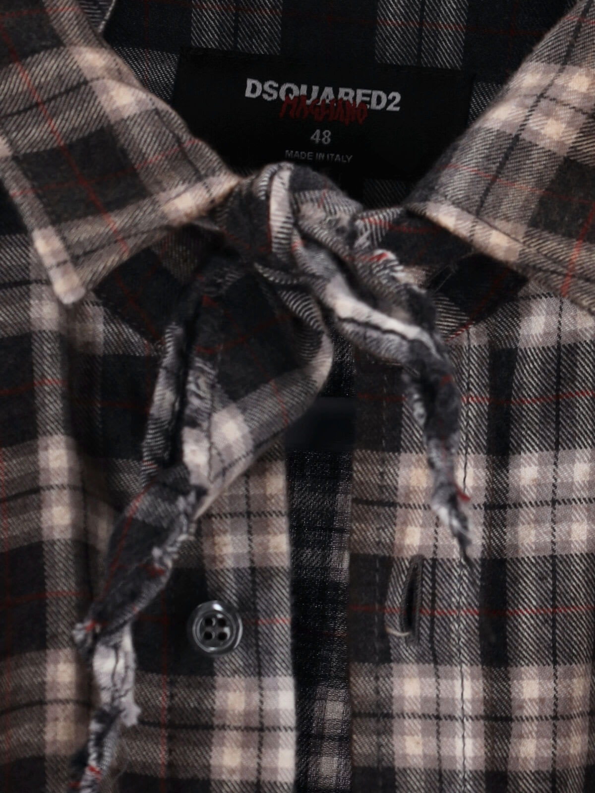 Dsquared2 Dean Vintage Shirt In Brown