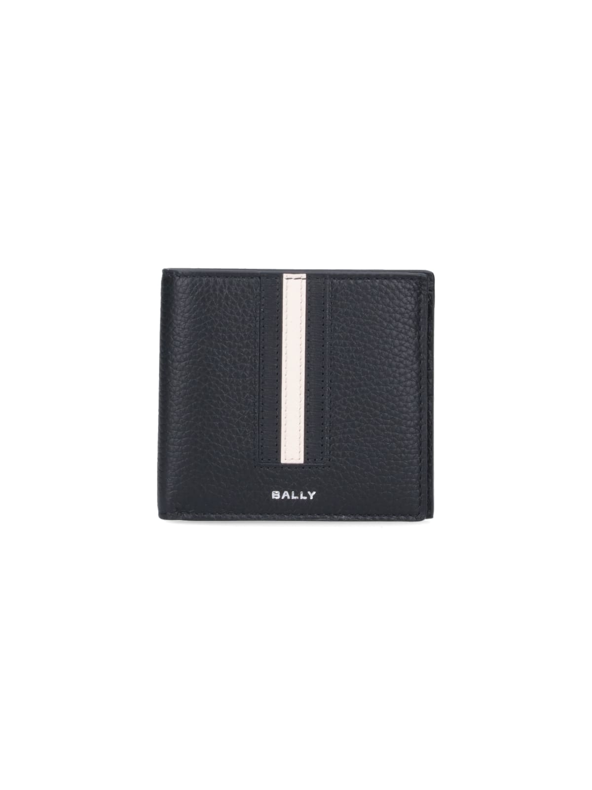Bally Bi-fold Logo Wallet In Black