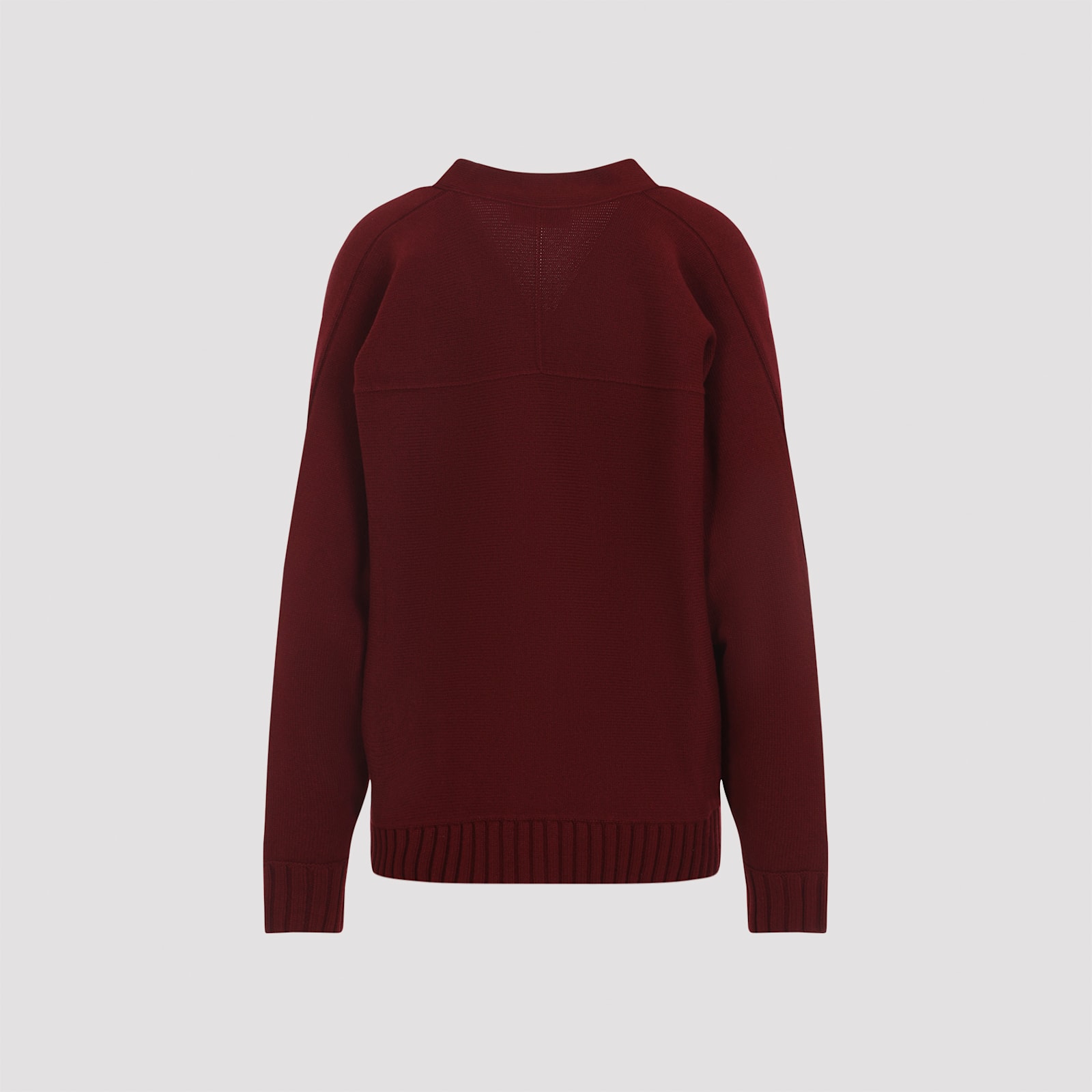 Gucci Women Wool And Cashmere V-necked Cardigan In Brown