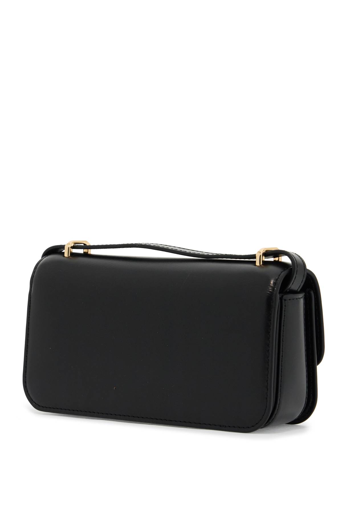 Tory Burch Convertible Eleanor Foldover Top Small Shoulder Bag In Black