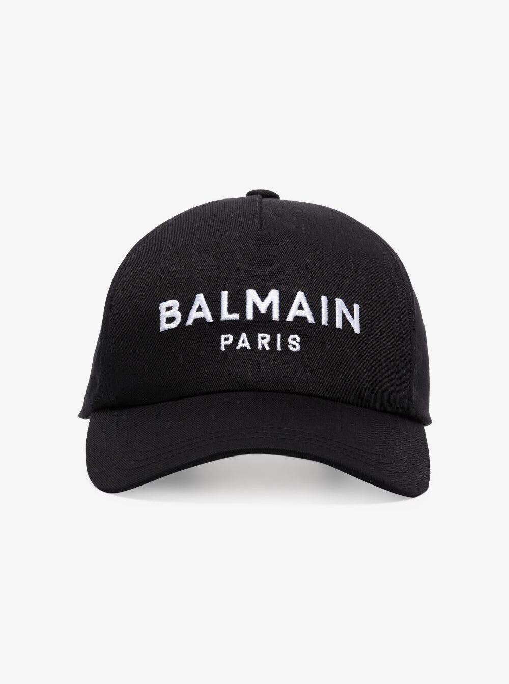 BALMAIN Logo Cotton Twill Baseball Cap | Smart Closet