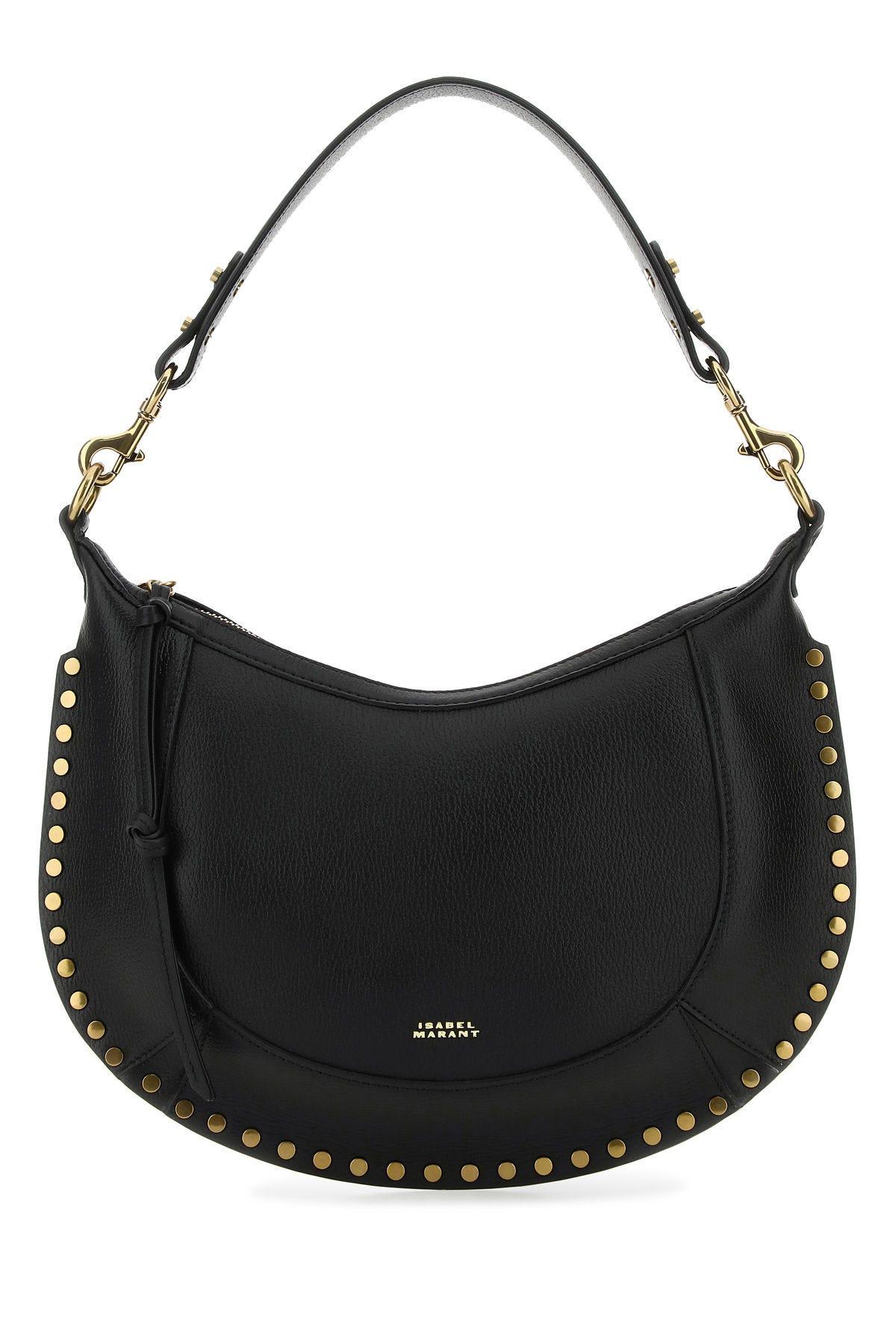 Shop Isabel Marant Black Leather Naoko Handbag