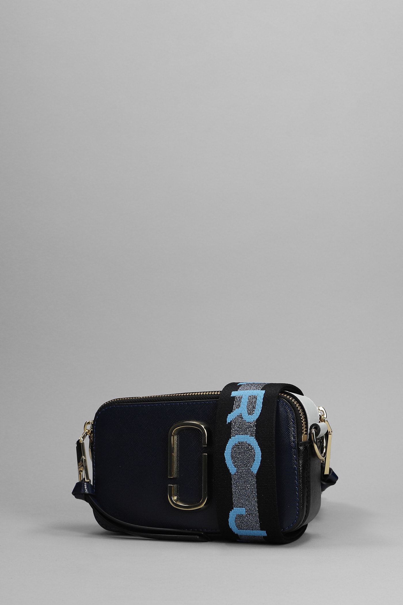 Shop Marc Jacobs The Snapshot Shoulder Bag In Blue Leather